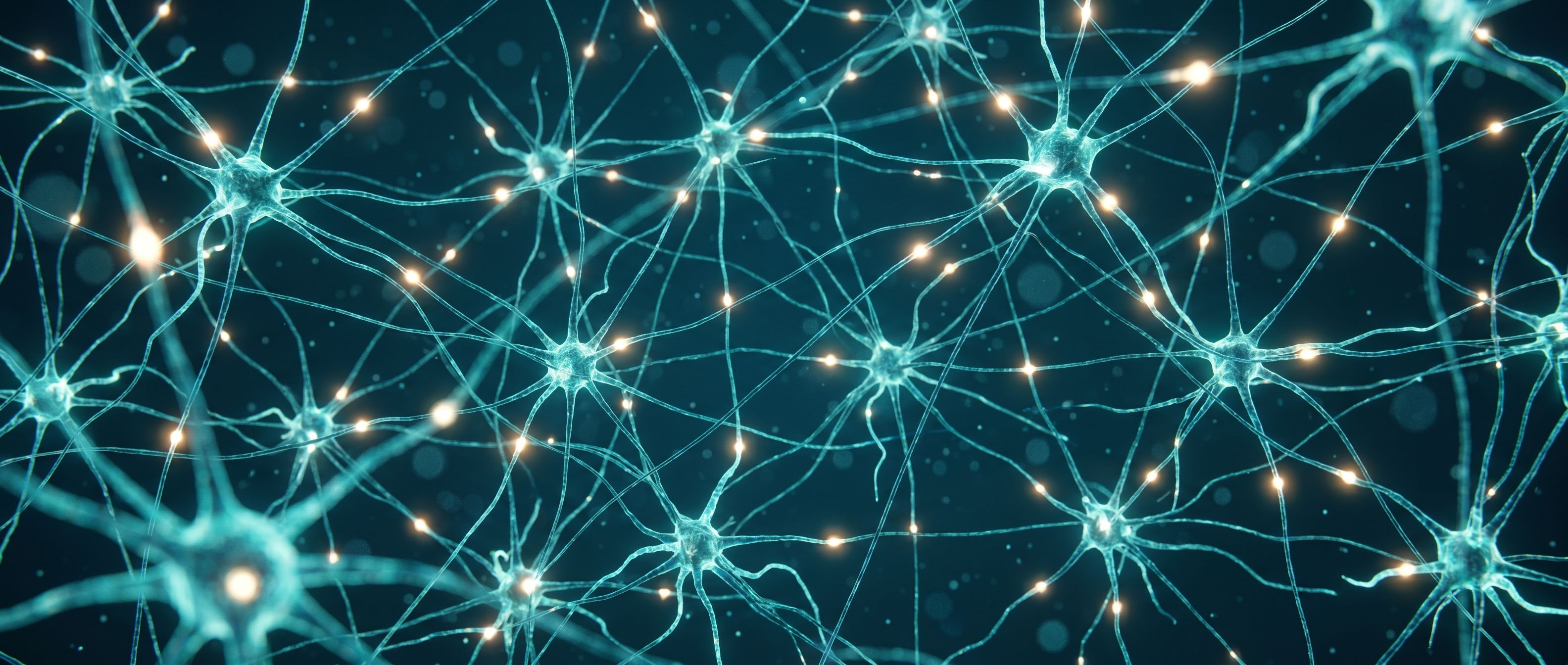 Visualisasi jalur saraf yang aktif kembali — analogi pendekatan neurorestorasi